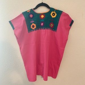 Oaxacan embroidery blouse